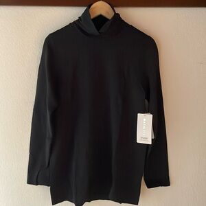 🆕 Athleta Flurry Blizzard Rib Turtleneck Unstinkable Fabric, Black Size 1X